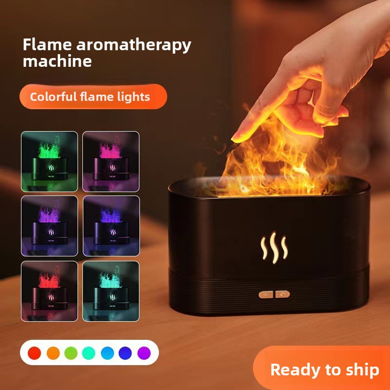 Diffuser with Humidifier Flame Aromatherapy