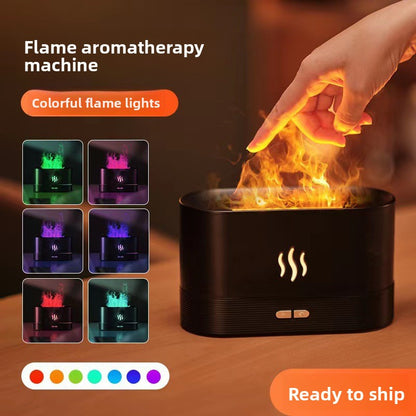 Diffuser with Humidifier Flame Aromatherapy