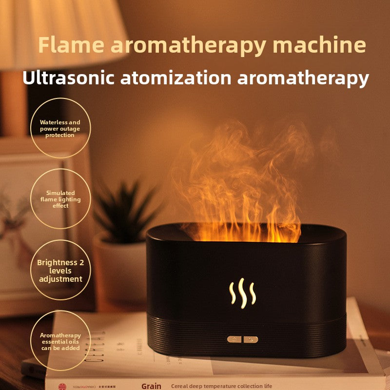 Diffuser with Humidifier Flame Aromatherapy