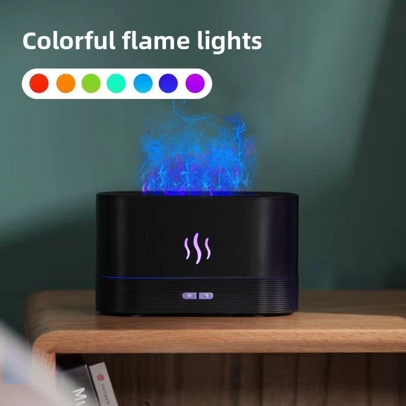 Diffuser with Humidifier Flame Aromatherapy